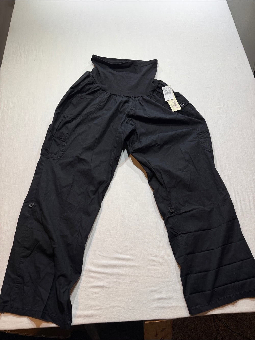 Motherhood Maternity Black Wide-Leg Maternity Pants